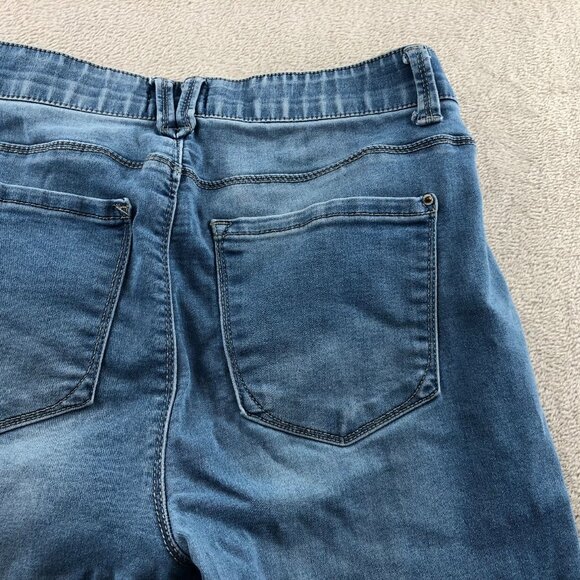 Curve Appeal Womens Jeans Size 10/30 Ankle Stretch Skinny Leg Casual Blue Denim - Picture 10 of 13